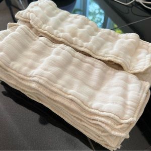Osocozy Unbleached Cotton Cloth Diaper Boosters Doublers